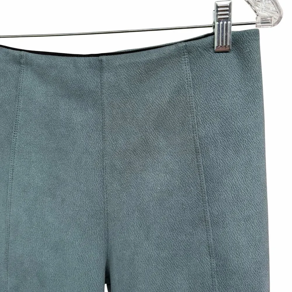 Liverpool Reese Faux Suede Slate Blue Ankle Leggings Slate Size 6P